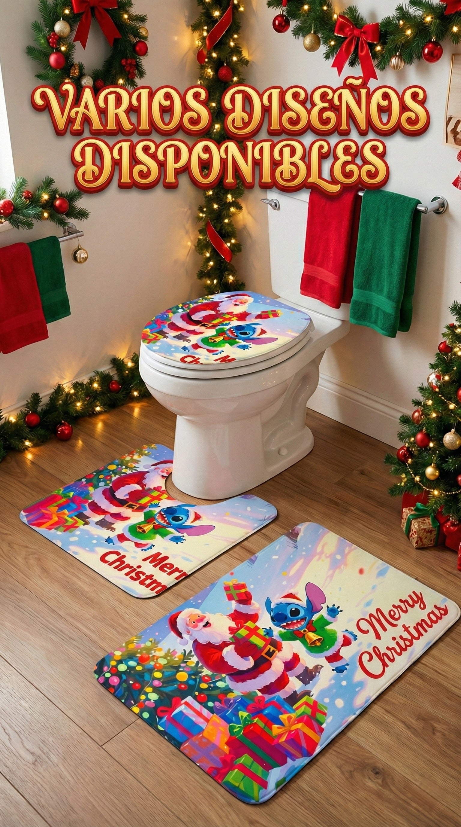 Set de Baño Navideño