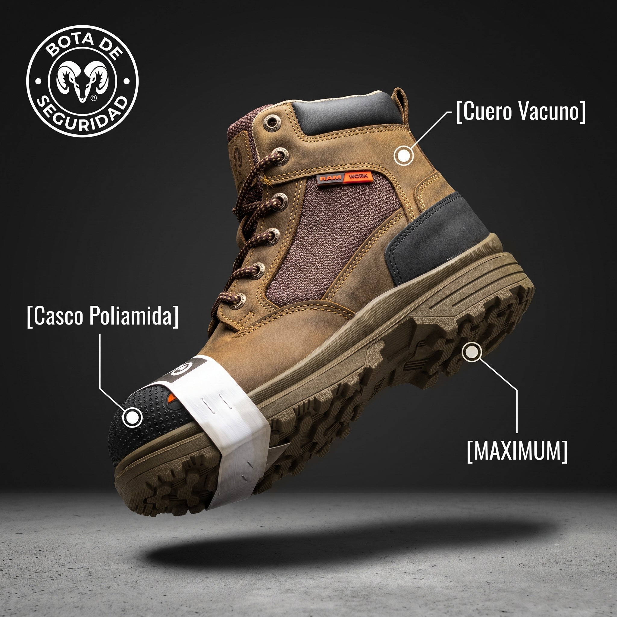 NEW RAM Bota de seguridad