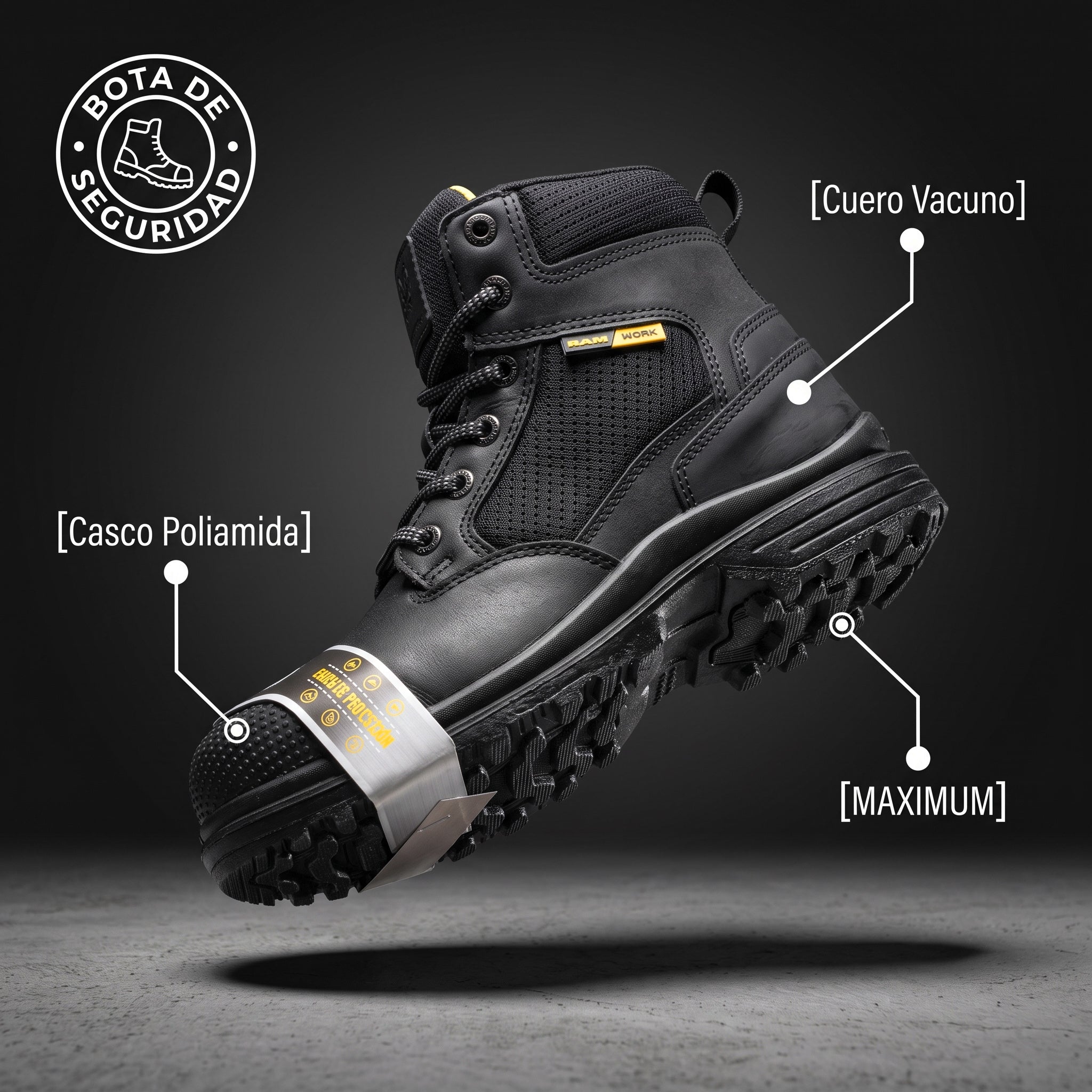NEW RAM Bota de seguridad