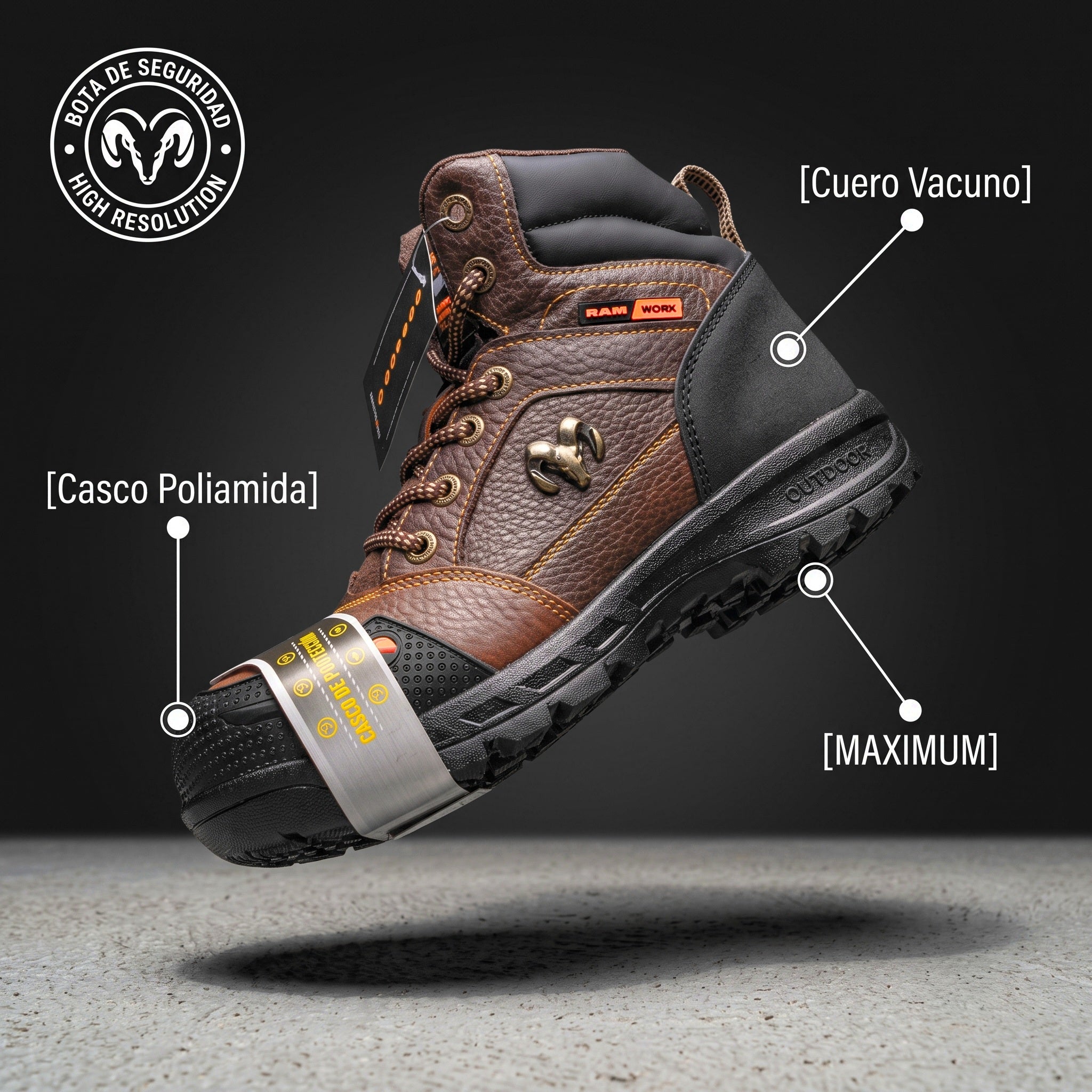 NEW RAM Bota de seguridad