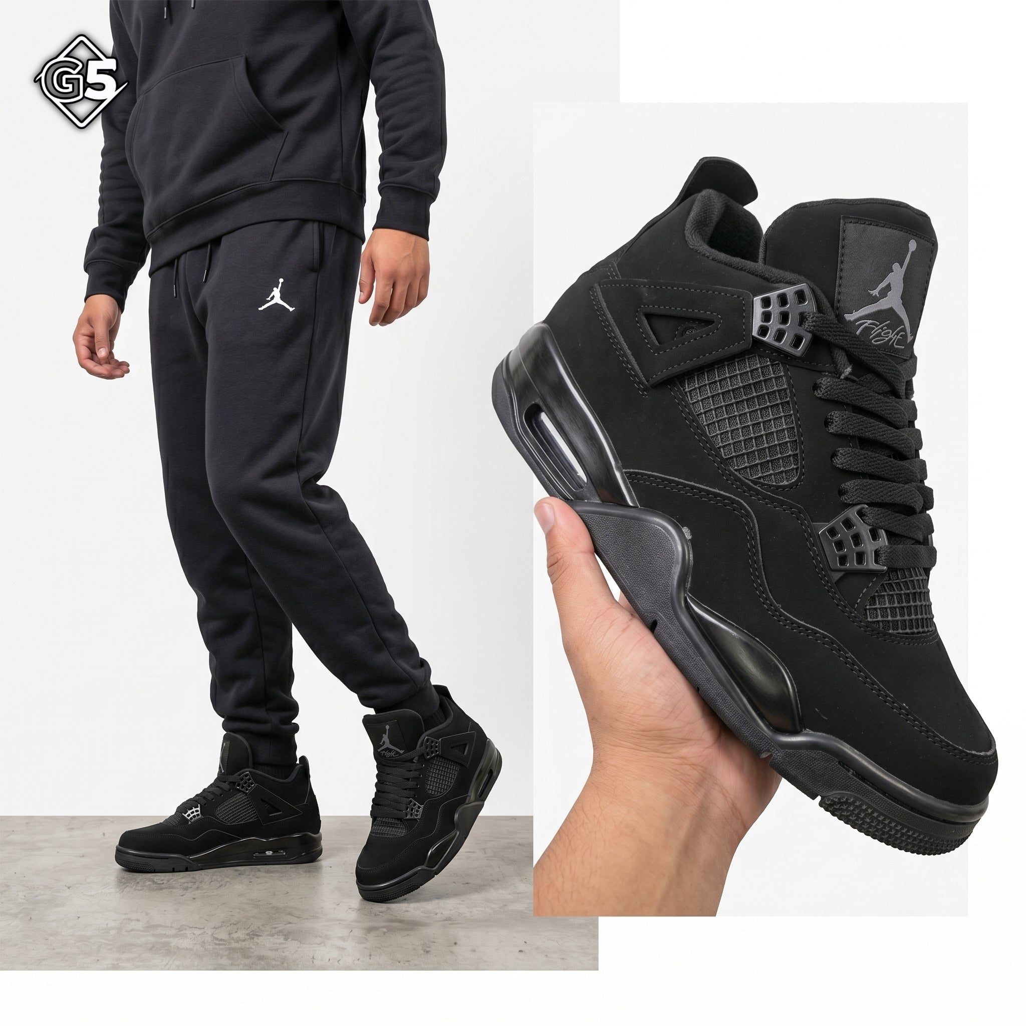 [G5] Air Jordan 4 Retro Black Cat