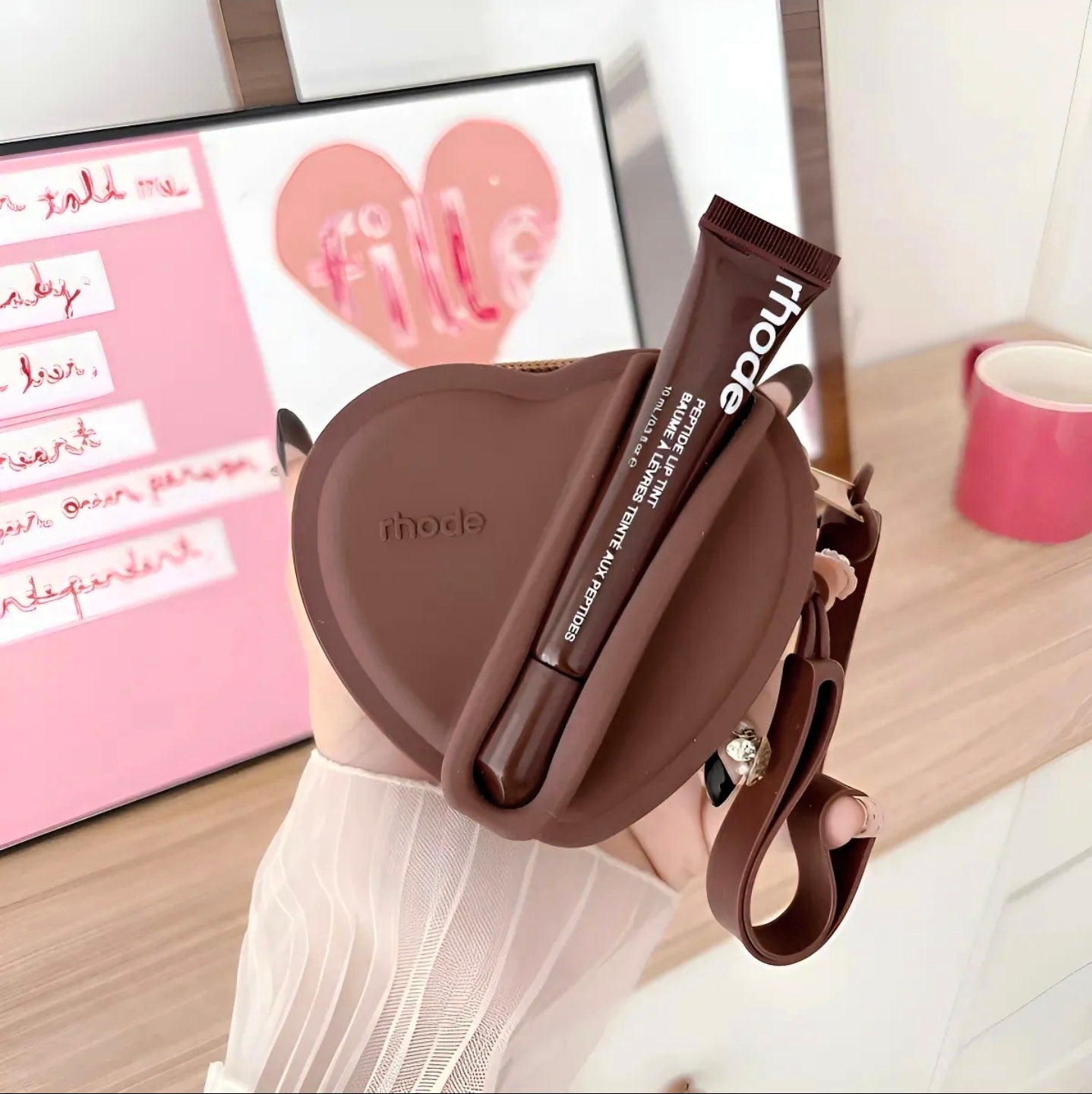 Monedero Corazón de Silicón Porta-Gloss Rhode